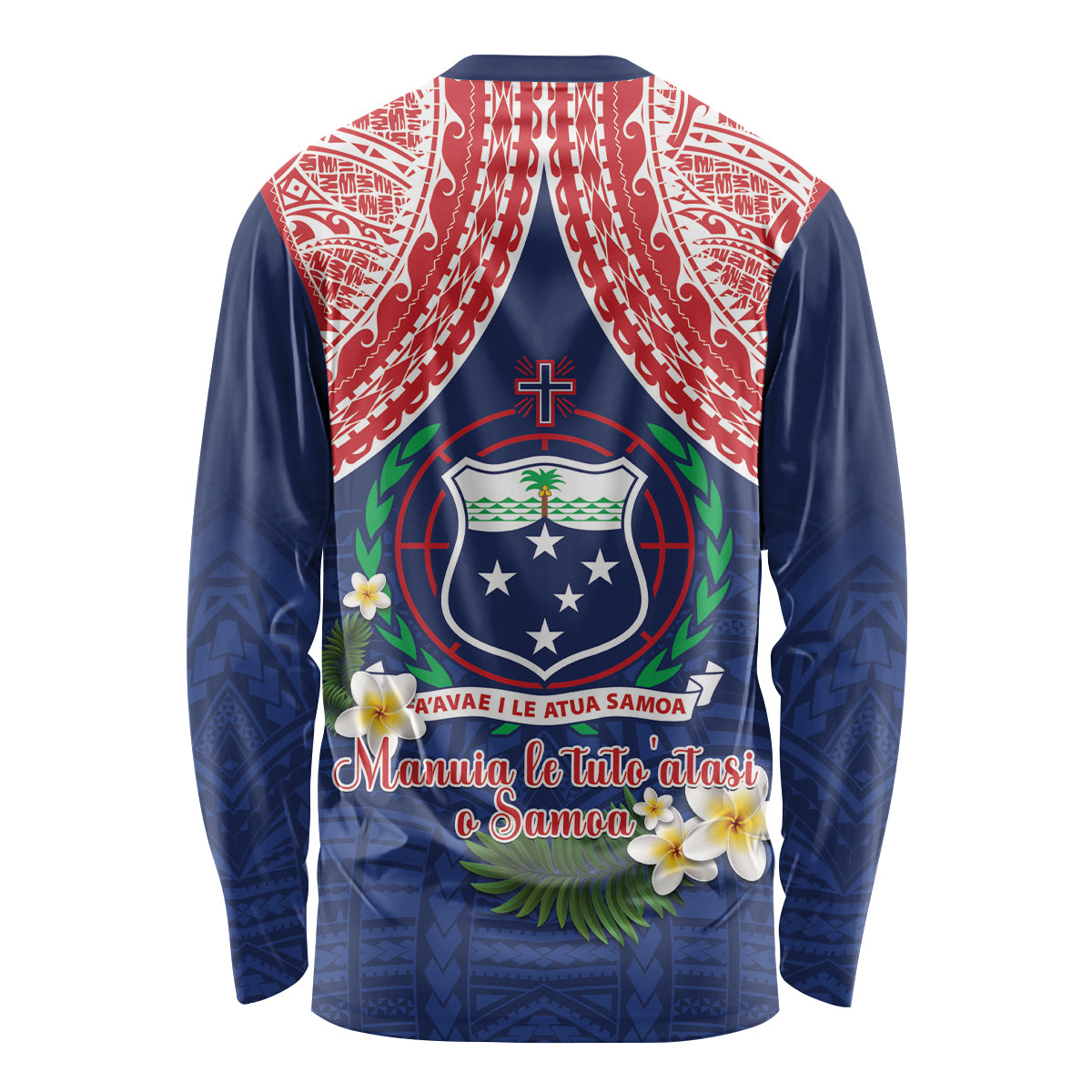 Samoan Independence Day Long Sleeve Shirt Manuia Le Tutoatasi O Samoa LT14 - Polynesian Pride
