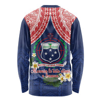 Samoan Independence Day Long Sleeve Shirt Manuia Le Tutoatasi O Samoa LT14 - Polynesian Pride