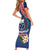 Samoan Independence Day Short Sleeve Bodycon Dress Manuia Le Tutoatasi O Samoa