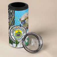 Cotabato Philippines Province 4 in 1 Can Cooler Tumbler Filipino Eagle Sampaguita Tinalak Pattern LT14 - Polynesian Pride