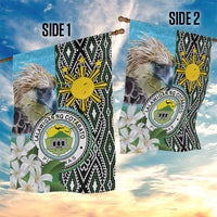 Cotabato Philippines Province Garden Flag Filipino Eagle Sampaguita Tinalak Pattern LT14 - Polynesian Pride