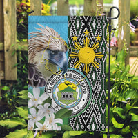 Cotabato Philippines Province Garden Flag Filipino Eagle Sampaguita Tinalak Pattern LT14 Garden Flag Blue - Polynesian Pride