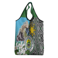 Cotabato Philippines Province Grocery Bag Filipino Eagle Sampaguita Tinalak Pattern LT14 - Polynesian Pride