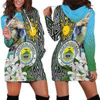 Cotabato Philippines Province Hoodie Dress Filipino Eagle Sampaguita Tinalak Pattern LT14 - Polynesian Pride