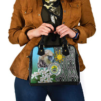 Cotabato Philippines Province Shoulder Handbag Filipino Eagle Sampaguita Tinalak Pattern LT14 - Polynesian Pride