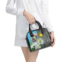 Cotabato Philippines Province Shoulder Handbag Filipino Eagle Sampaguita Tinalak Pattern LT14 - Polynesian Pride