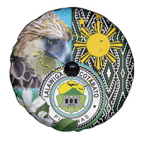 Cotabato Philippines Province Spare Tire Cover Filipino Eagle Sampaguita Tinalak Pattern LT14 - Polynesian Pride