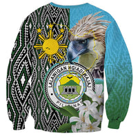 Cotabato Philippines Province Sweatshirt Filipino Eagle Sampaguita Tinalak Pattern LT14 - Polynesian Pride