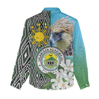 Cotabato Philippines Province Women Casual Shirt Filipino Eagle Sampaguita Tinalak Pattern LT14 - Polynesian Pride