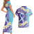 No Story Should End Too Soon Suicide Awareness Couples Matching Short Sleeve Bodycon Dress and Hawaiian Shirt Purple And Teal Polynesian Ribbon