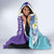 No Story Should End Too Soon Suicide Awareness Hooded Blanket Purple And Teal Polynesian Ribbon