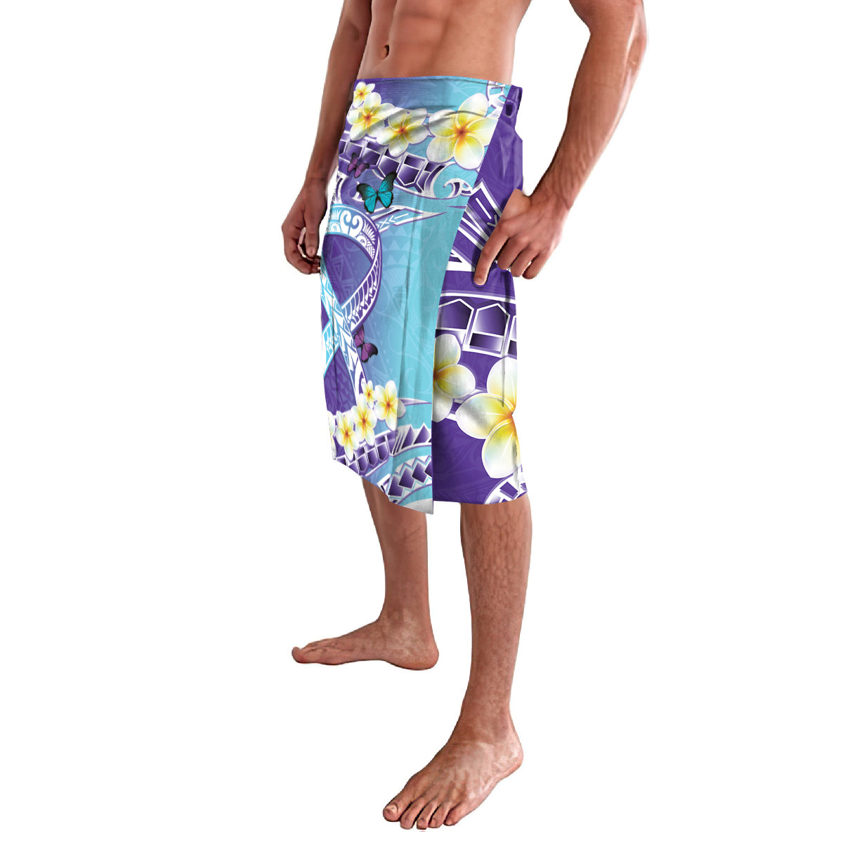 No Story Should End Too Soon Suicide Awareness Lavalava Purple And Teal Polynesian Ribbon LT14 - Polynesian Pride