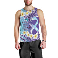 No Story Should End Too Soon Suicide Awareness Men Tank Top Purple And Teal Polynesian Ribbon LT14 - Polynesian Pride