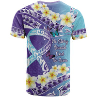 No Story Should End Too Soon Suicide Awareness T Shirt Purple And Teal Polynesian Ribbon LT14 - Polynesian Pride
