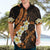 Liver Cancer Awareness Month Hawaiian Shirt Awareness Is Key Orange Polynesian Ribbon