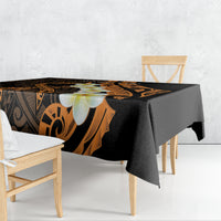 Liver Cancer Awareness Month Tablecloth Awareness Is Key Orange Polynesian Ribbon LT14 - Polynesian Pride