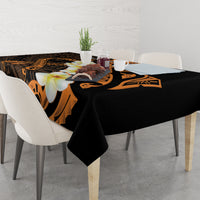 Liver Cancer Awareness Month Tablecloth Awareness Is Key Orange Polynesian Ribbon LT14 - Polynesian Pride