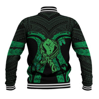 ADHD Awareness Month You Matter Baseball Jacket Green Polynesian Ribbon LT14 - Polynesian Pride