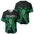 ADHD Awareness Month You Matter Baseball Jersey Green Polynesian Ribbon