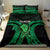 ADHD Awareness Month You Matter Bedding Set Green Polynesian Ribbon