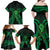 ADHD Awareness Month You Matter Family Matching Off Shoulder Maxi Dress and Hawaiian Shirt Green Polynesian Ribbon