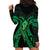 ADHD Awareness Month You Matter Hoodie Dress Green Polynesian Ribbon