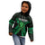 ADHD Awareness Month You Matter Kid Hoodie Green Polynesian Ribbon