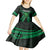 ADHD Awareness Month You Matter Kid Short Sleeve Dress Green Polynesian Ribbon