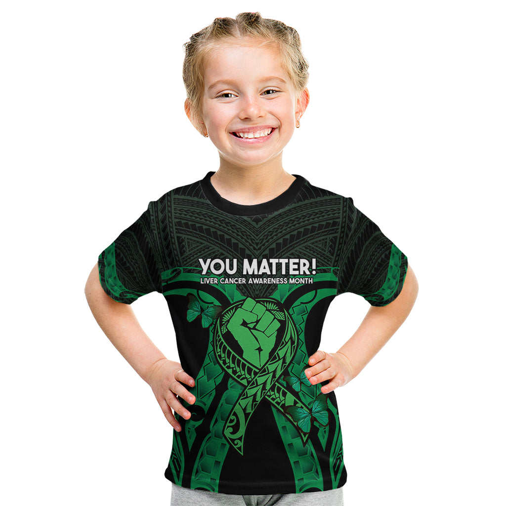 ADHD Awareness Month You Matter Kid T Shirt Green Polynesian Ribbon LT14 Green - Polynesian Pride