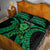 ADHD Awareness Month You Matter Quilt Bed Set Green Polynesian Ribbon