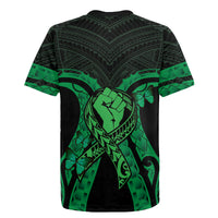 ADHD Awareness Month You Matter Rugby Jersey Green Polynesian Ribbon LT14 - Polynesian Pride