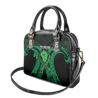 ADHD Awareness Month You Matter Shoulder Handbag Green Polynesian Ribbon LT14 - Polynesian Pride