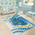 Blue Hawaii Shark Tattoo Area Rug Frangipani With Polynesian Pastel Version