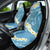 Blue Hawaii Shark Tattoo Car Seat Cover Frangipani With Polynesian Pastel Version