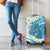 Blue Hawaii Shark Tattoo Luggage Cover Frangipani With Polynesian Pastel Version