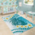 Turquoise Hawaii Shark Tattoo Area Rug Frangipani With Polynesian Pastel Version