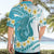 Turquoise Hawaii Shark Tattoo Hawaiian Shirt Frangipani With Polynesian Pastel Version