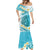 Turquoise Hawaii Shark Tattoo Mermaid Dress Frangipani With Polynesian Pastel Version