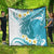 Turquoise Hawaii Shark Tattoo Quilt Frangipani With Polynesian Pastel Version