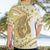 Gold Hawaii Shark Tattoo Hawaiian Shirt Frangipani With Polynesian Pastel Version