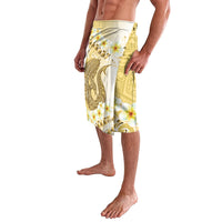 Gold Hawaii Shark Tattoo Lavalava Frangipani With Polynesian Pastel Version LT14 - Polynesian Pride
