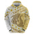 Gold Hawaii Shark Tattoo Zip Hoodie Frangipani With Polynesian Pastel Version