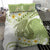 Green Hawaii Shark Tattoo Bedding Set Frangipani With Polynesian Pastel Version