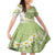 Green Hawaii Shark Tattoo Family Matching Summer Maxi Dress and Hawaiian Shirt Frangipani With Polynesian Pastel Version