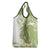 Green Hawaii Shark Tattoo Grocery Bag Frangipani With Polynesian Pastel Version