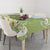 Green Hawaii Shark Tattoo Tablecloth Frangipani With Polynesian Pastel Version