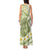 Green Hawaii Shark Tattoo Tank Maxi Dress Frangipani With Polynesian Pastel Version