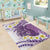 Purple Hawaii Shark Tattoo Area Rug Frangipani With Polynesian Pastel Version