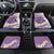 Purple Hawaii Shark Tattoo Car Mats Frangipani With Polynesian Pastel Version