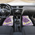 Purple Hawaii Shark Tattoo Car Mats Frangipani With Polynesian Pastel Version